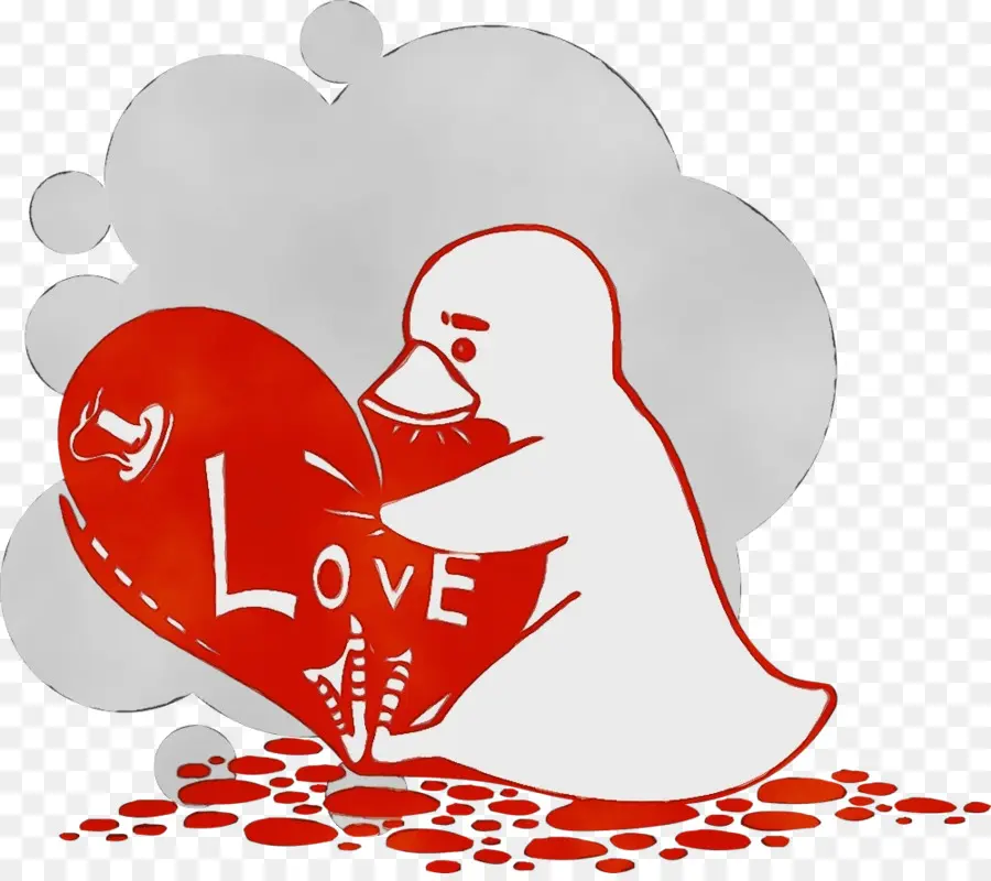 Pingüino Con Corazón，Amar PNG