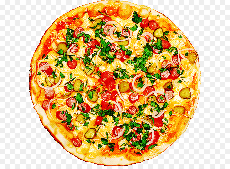 Pizza Vegetal，Pizza PNG