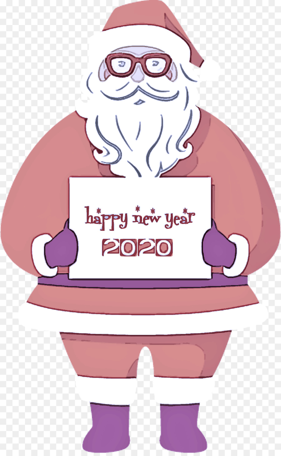 Papá Noel，Año Nuevo PNG