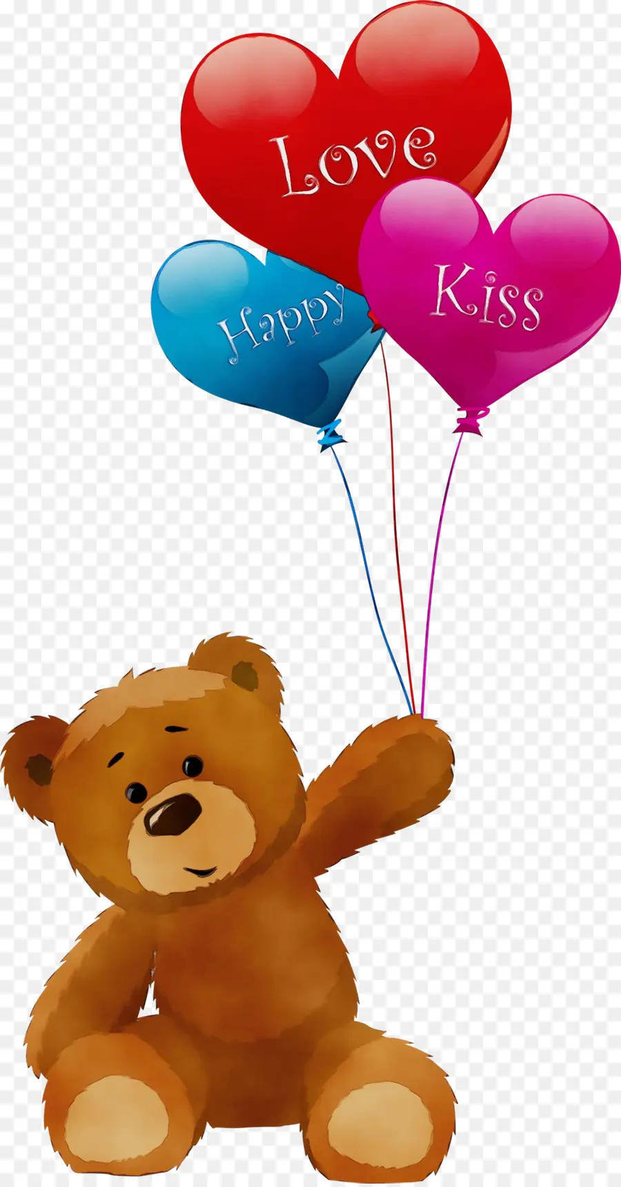 Osito De Peluche Con Globos，Globos PNG