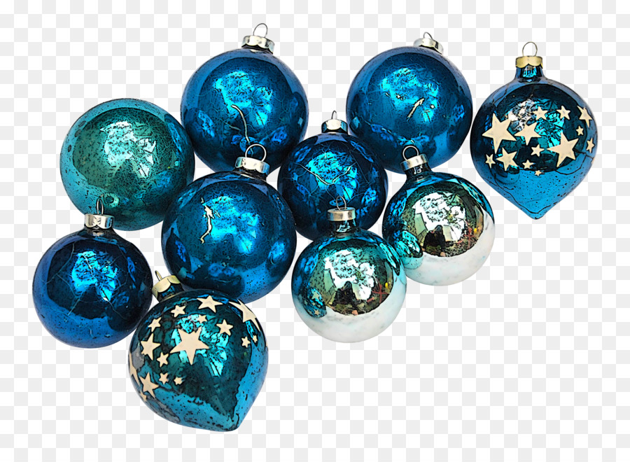 Azul，Adorno De Navidad PNG