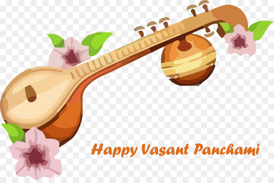 Veena，Vasant Panchami PNG