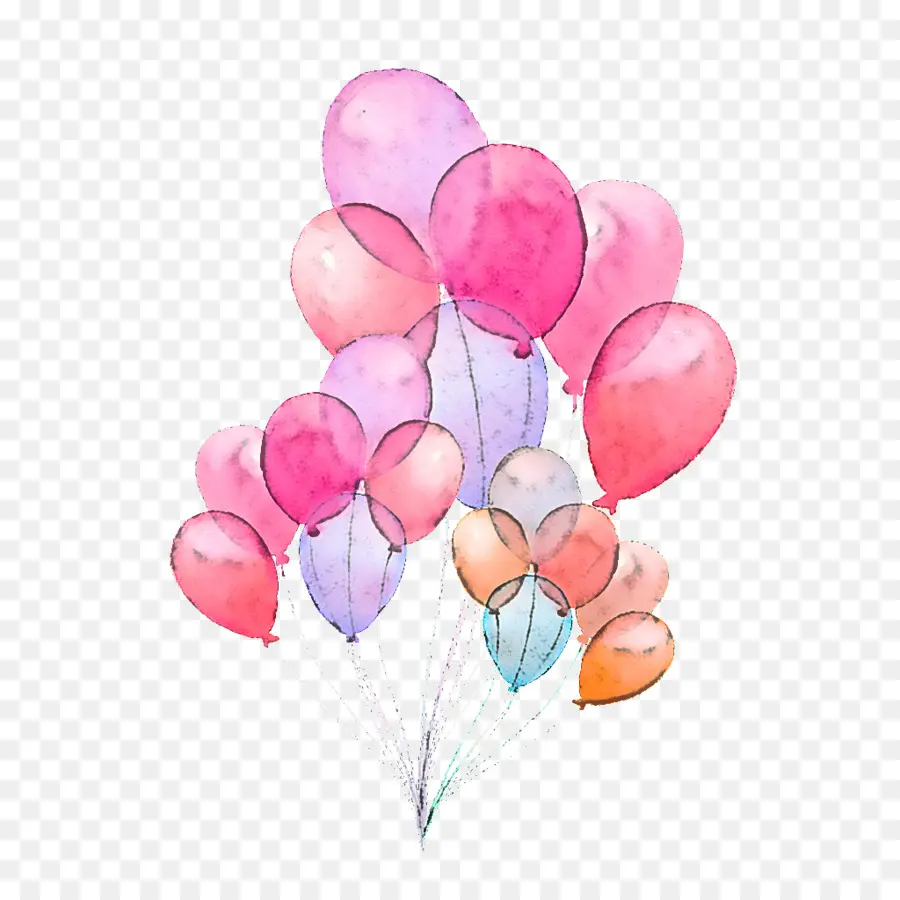 Globos，Rosa PNG