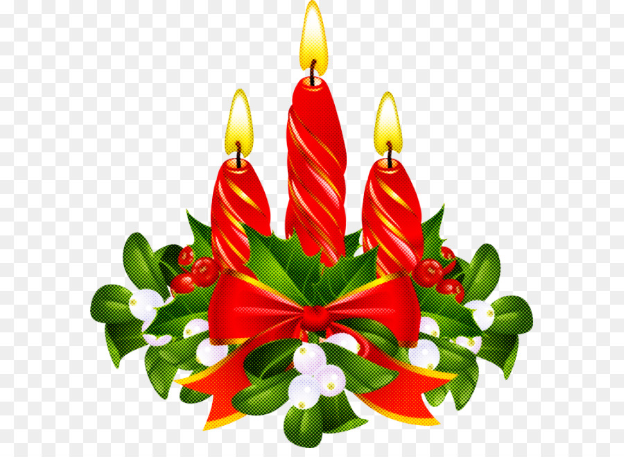 Velas De Navidad，Acebo PNG