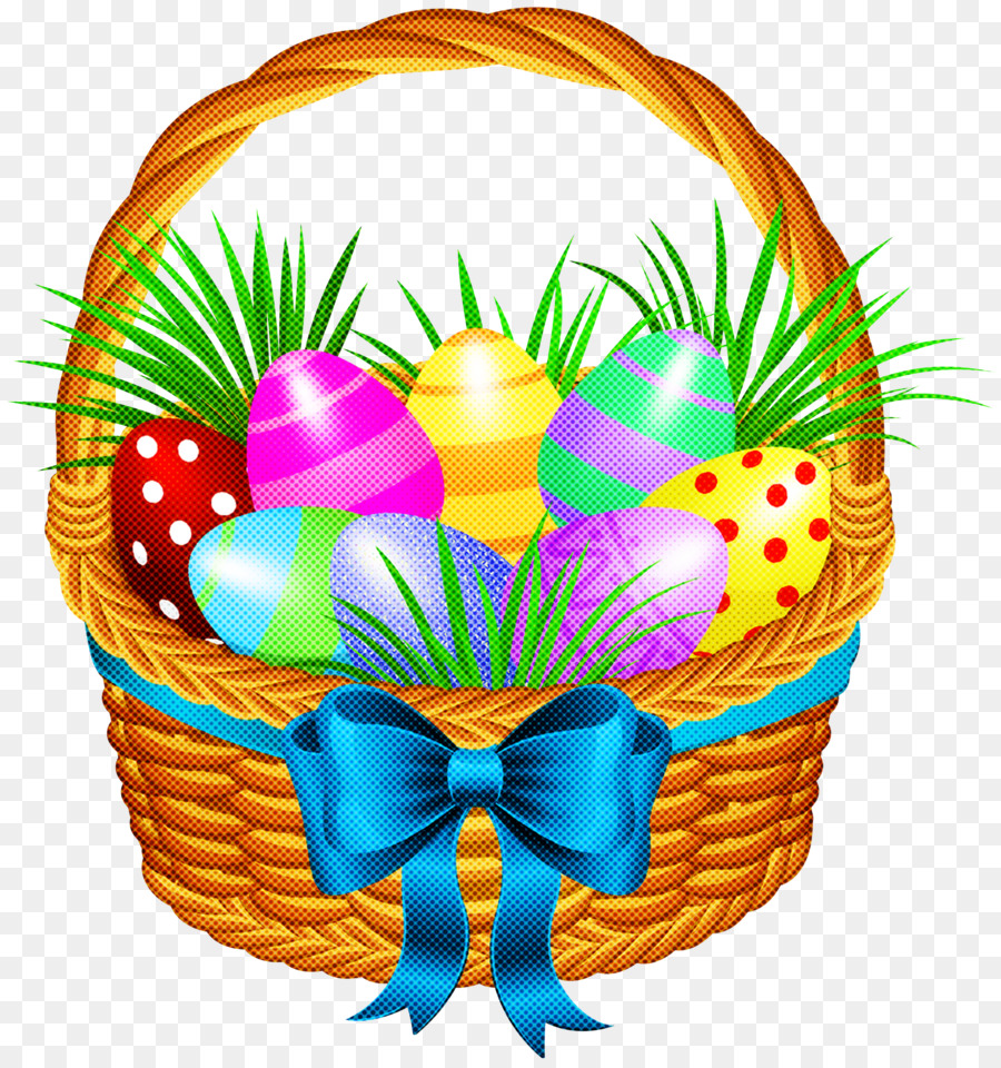 Canasta De Pascua Con Huevos，Pascua De Resurrección PNG