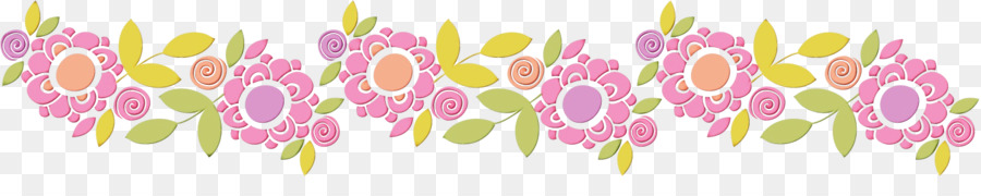 Flores Rosadas，Hojas PNG