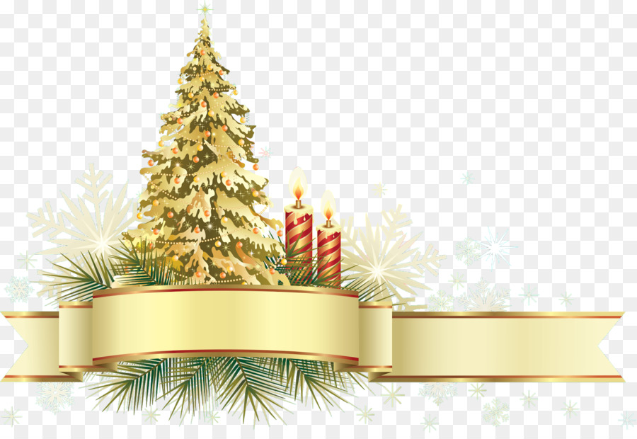 Árbol De Navidad，Velas PNG