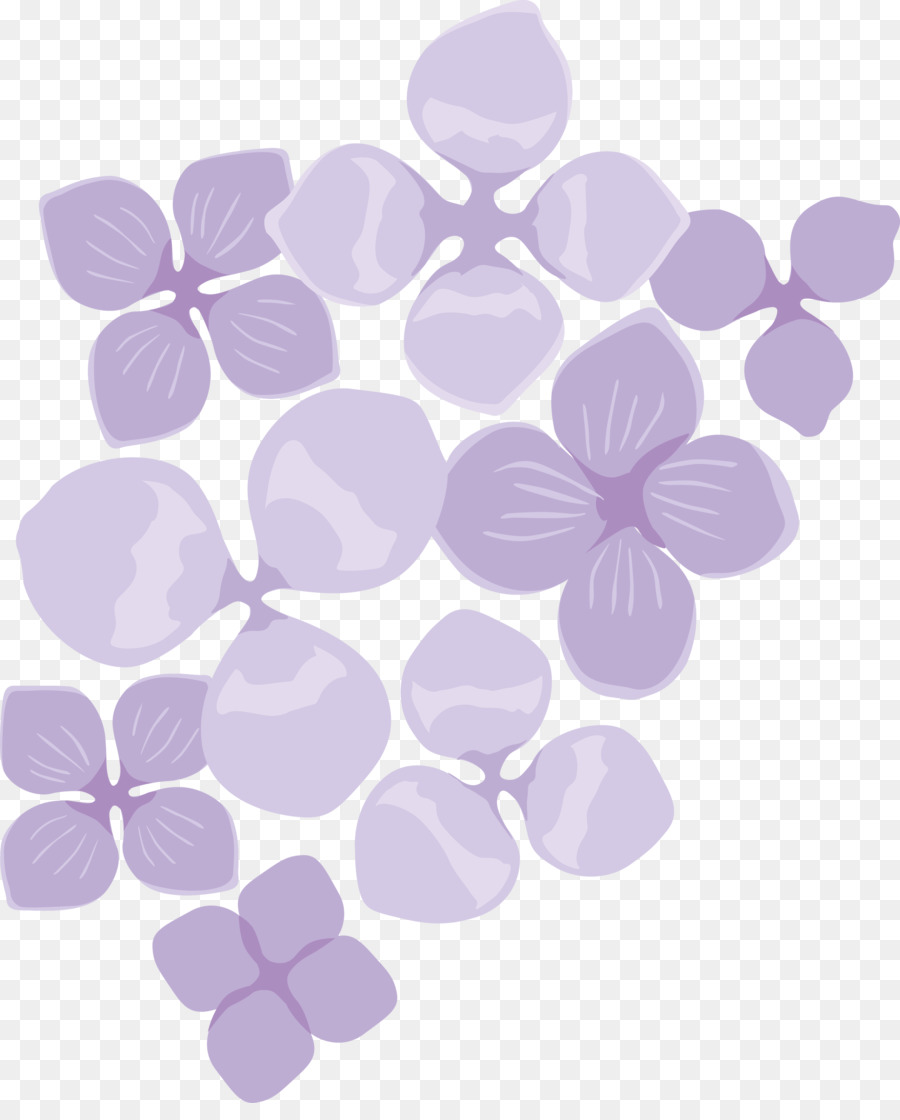 Flores Moradas，Pétalos PNG