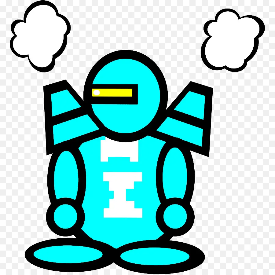 Robot，Azul PNG