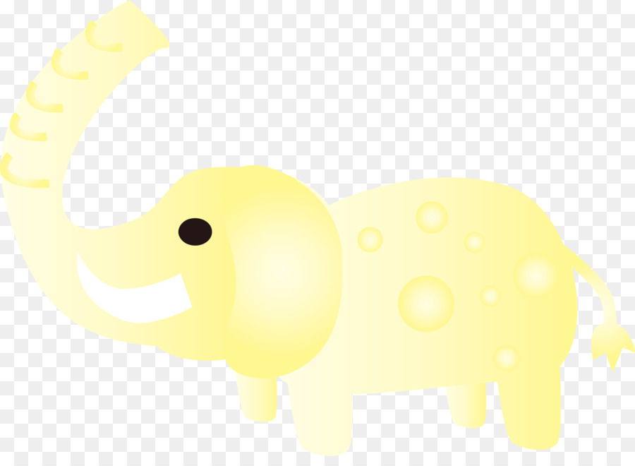 Elefante，Amarillo PNG