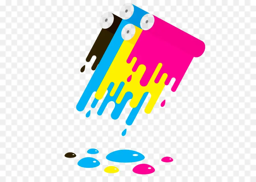 Tinta De Impresora，Cmyk PNG