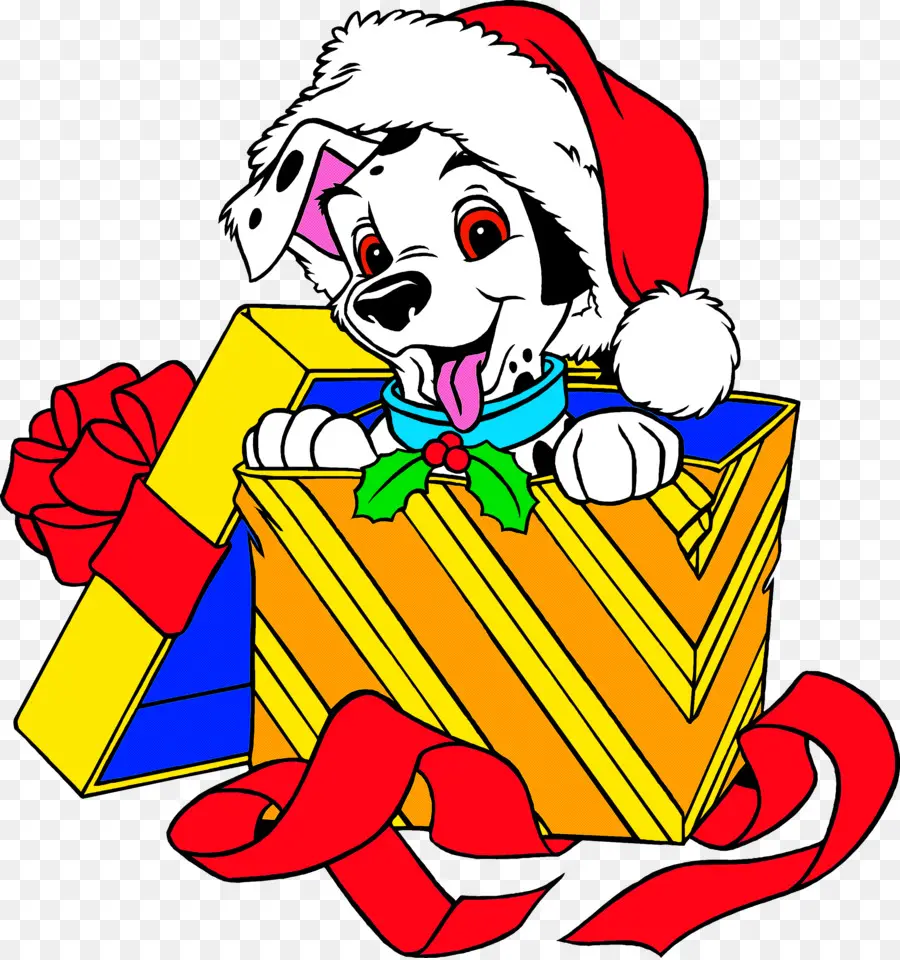 Cachorro En Caja De Regalo，Perro PNG