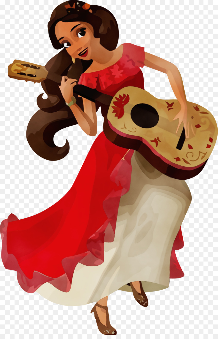 Chica Con Guitarra，Guitarra PNG