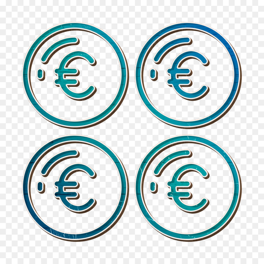 Monedas De Euro，Dinero PNG