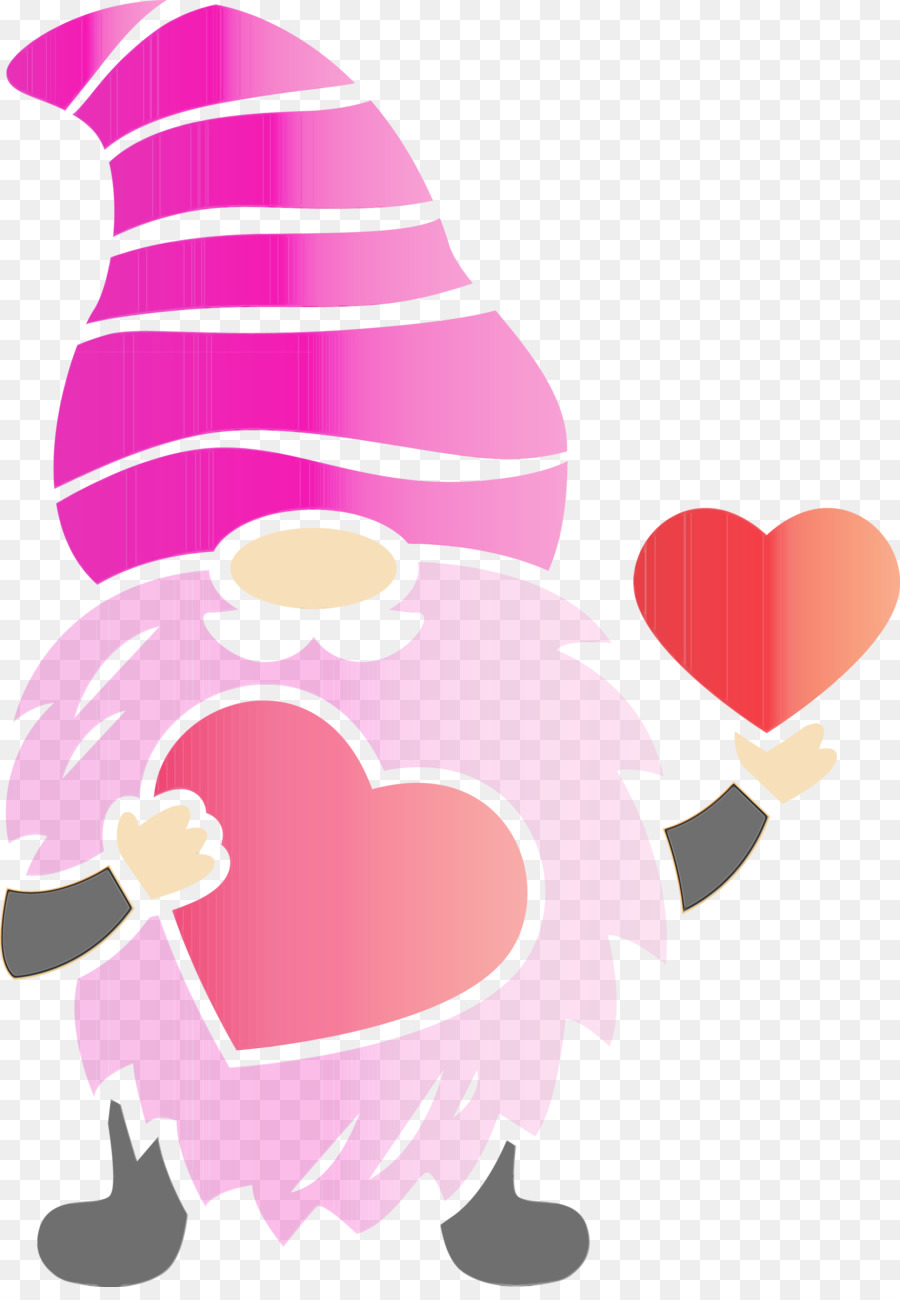 Gnomo Con Corazones，Enamorado PNG