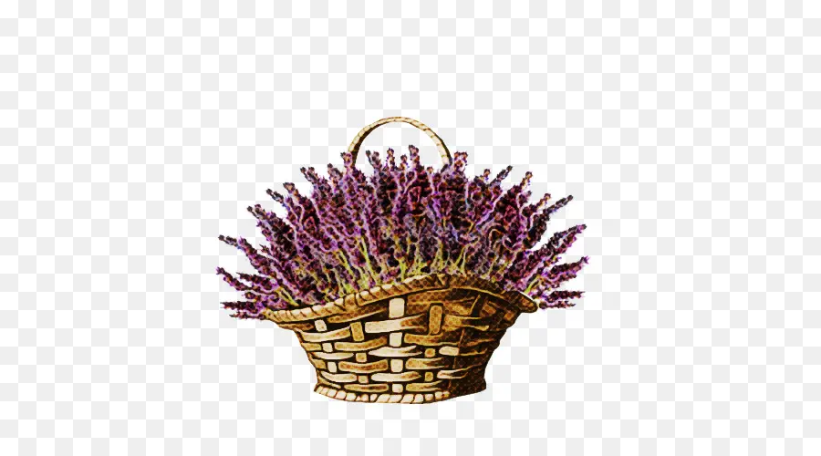 Cesta De Lavanda，Flores PNG