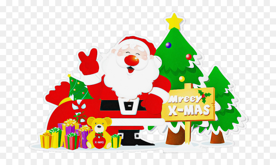 árbol De Navidad，Santa Claus PNG