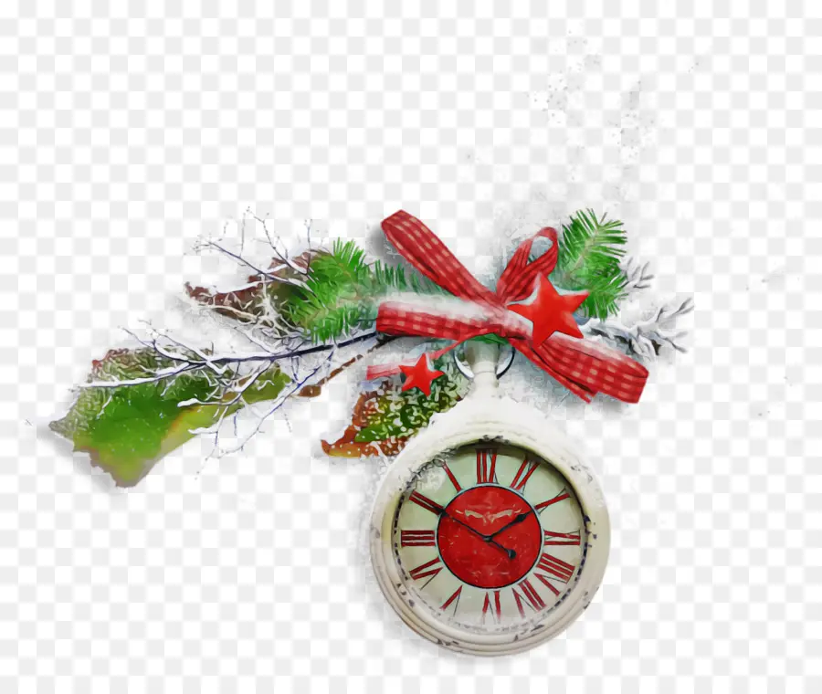 Reloj De Navidad，Día Festivo PNG