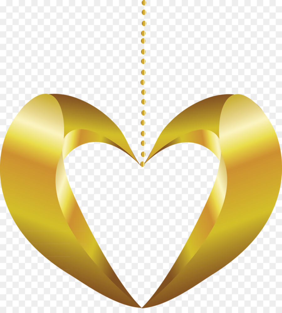 Corazón，Amarillo PNG