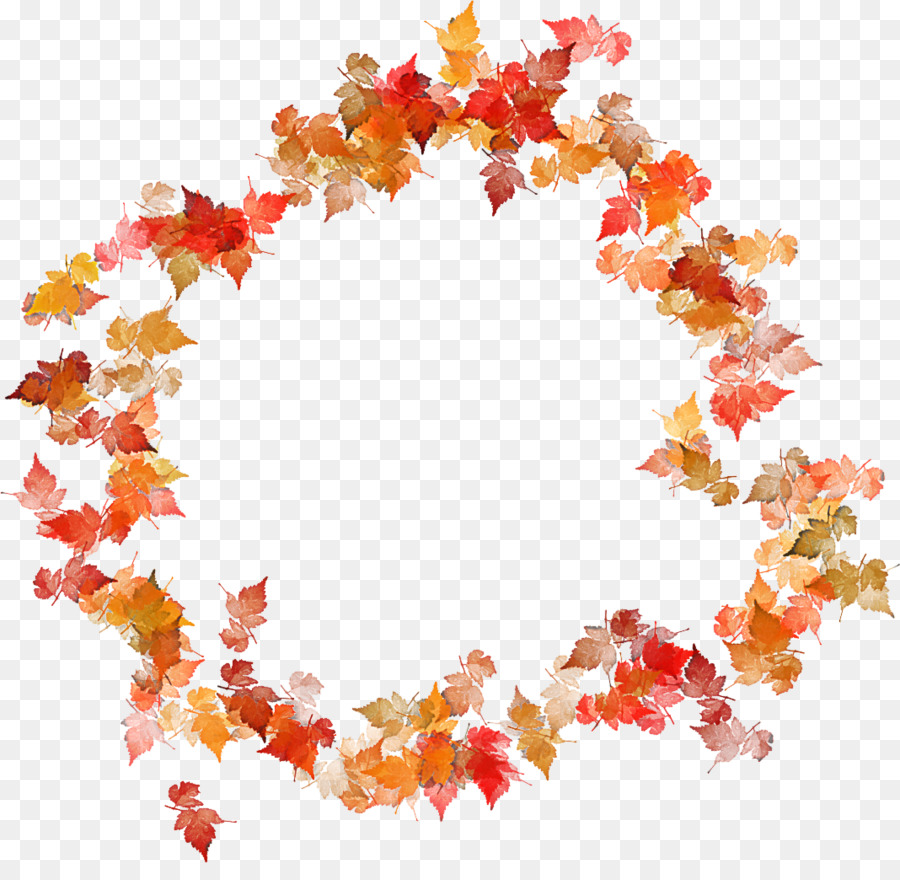 Corona De Otoño，Hojas PNG