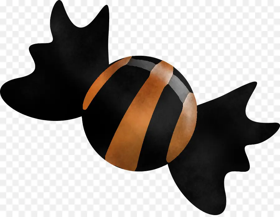 Caramelo Naranja Y Negro，Dulce PNG