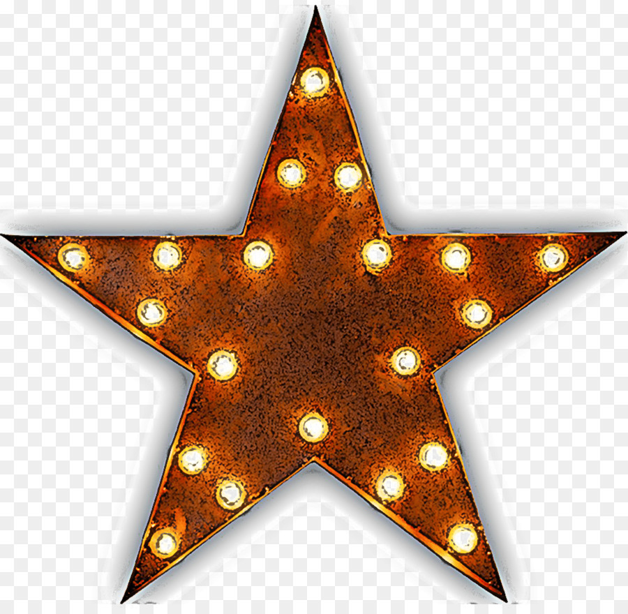 Estrella Con Luces，Decoración PNG