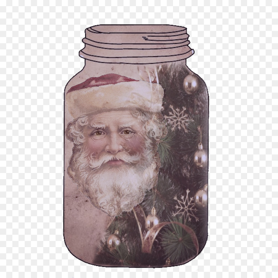 Papá Noel En Frasco，Navidad PNG