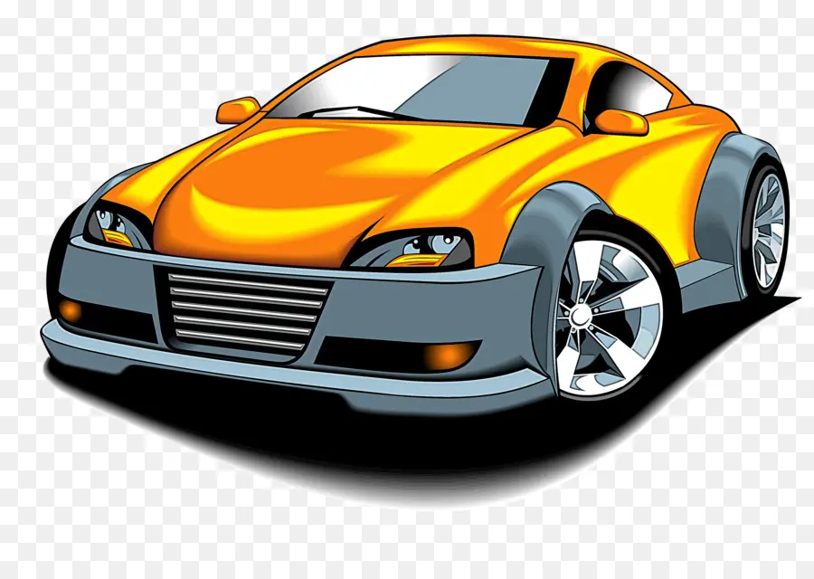 Coche Amarillo，Automóvil PNG