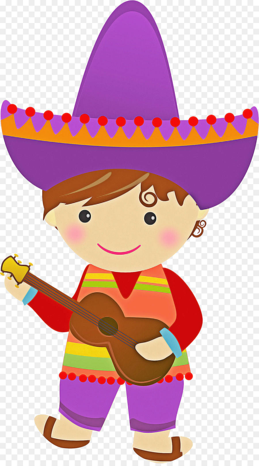 Niño Con Guitarra，Sombrero PNG