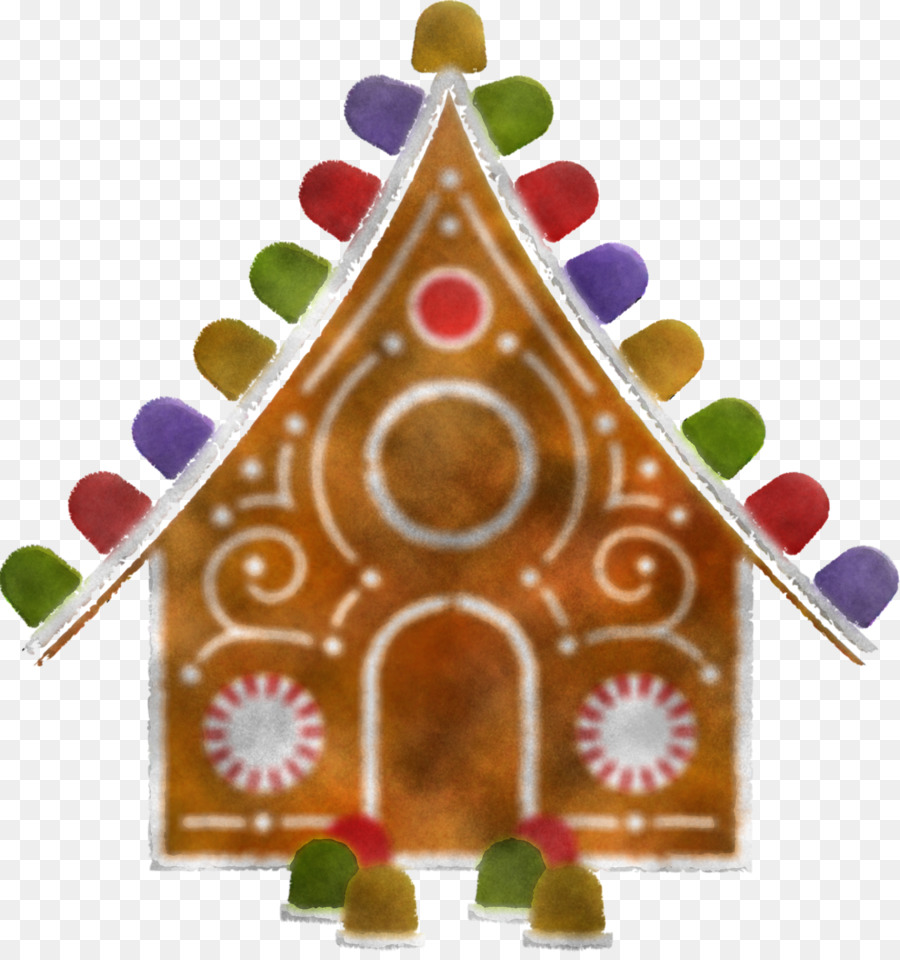 Casa De Pan De Jengibre，Decoración De La Navidad PNG