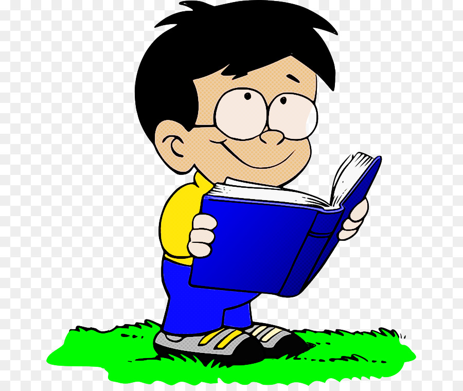 Niño Leyendo，Libro PNG