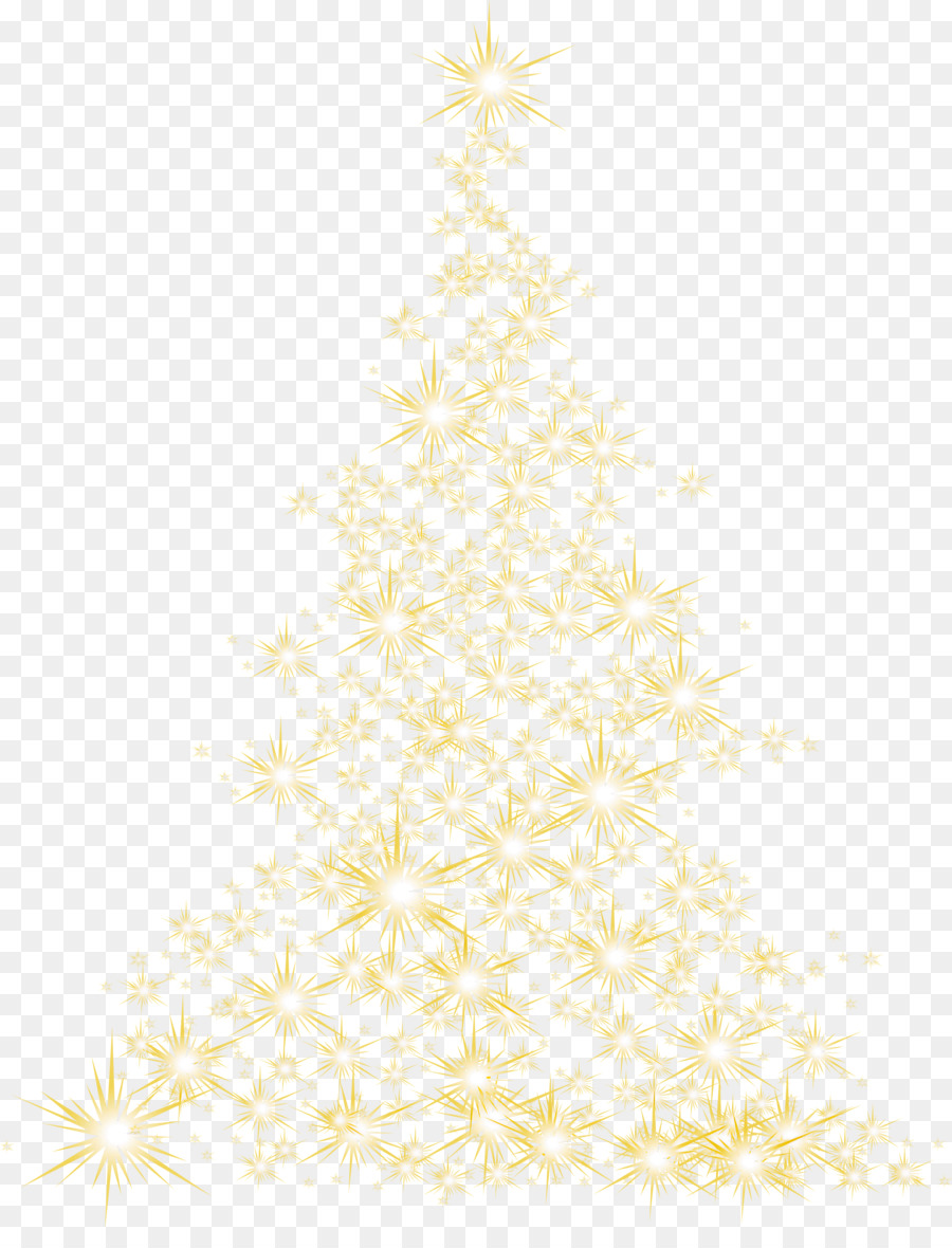 Árbol De Navidad Dorado，Decoraciones PNG