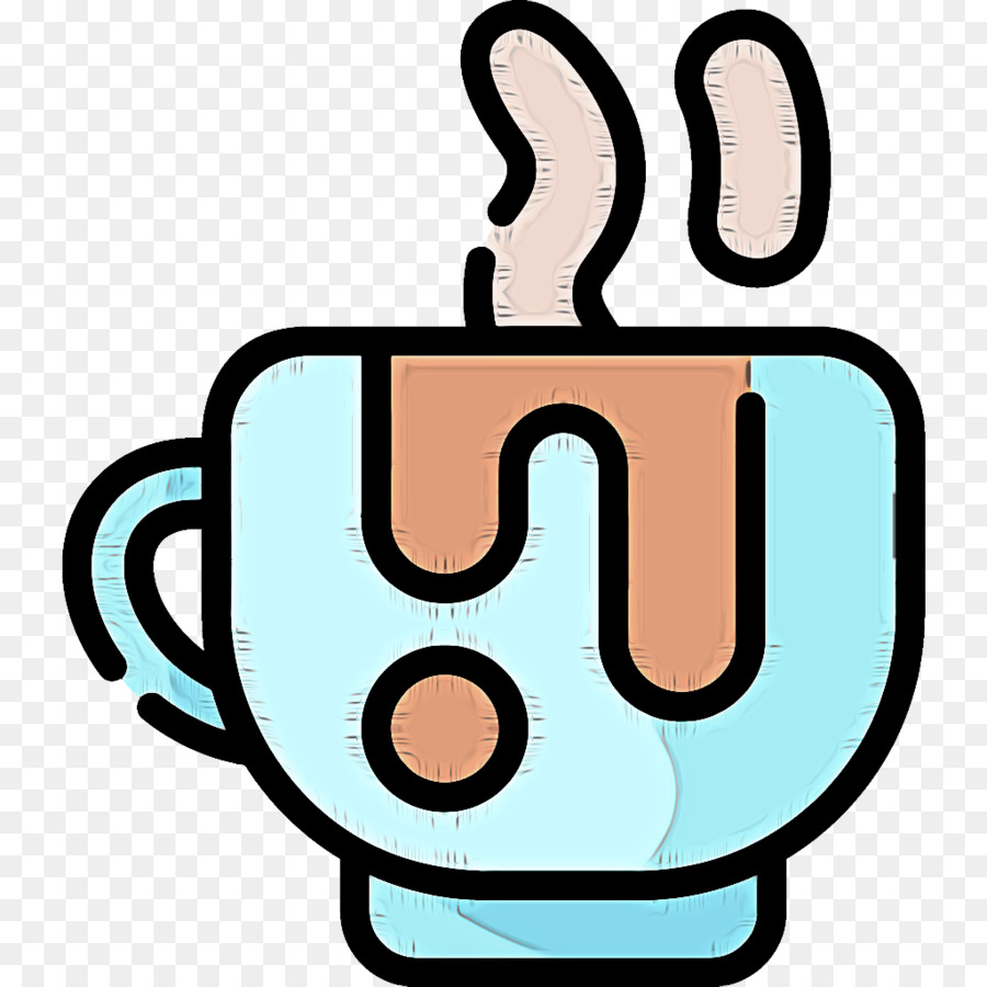 Taza De Café Azul，Bebida Caliente PNG