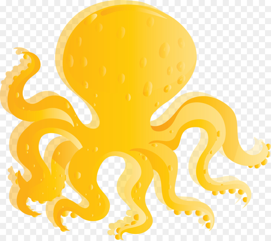 Pulpo，Amarillo PNG