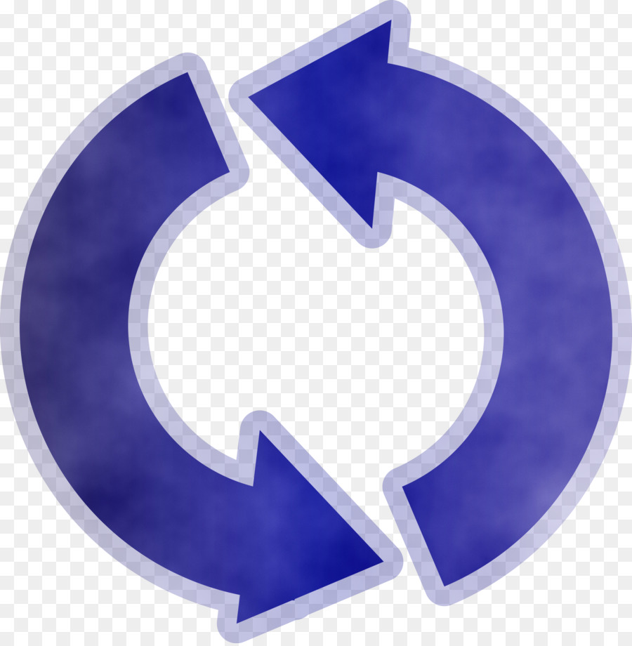 Flechas Circulares Azules，Ciclo PNG