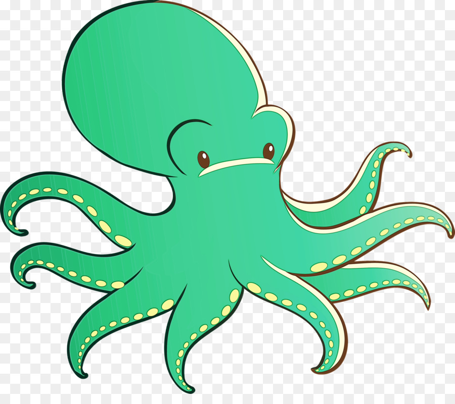 Pulpo，Verde PNG