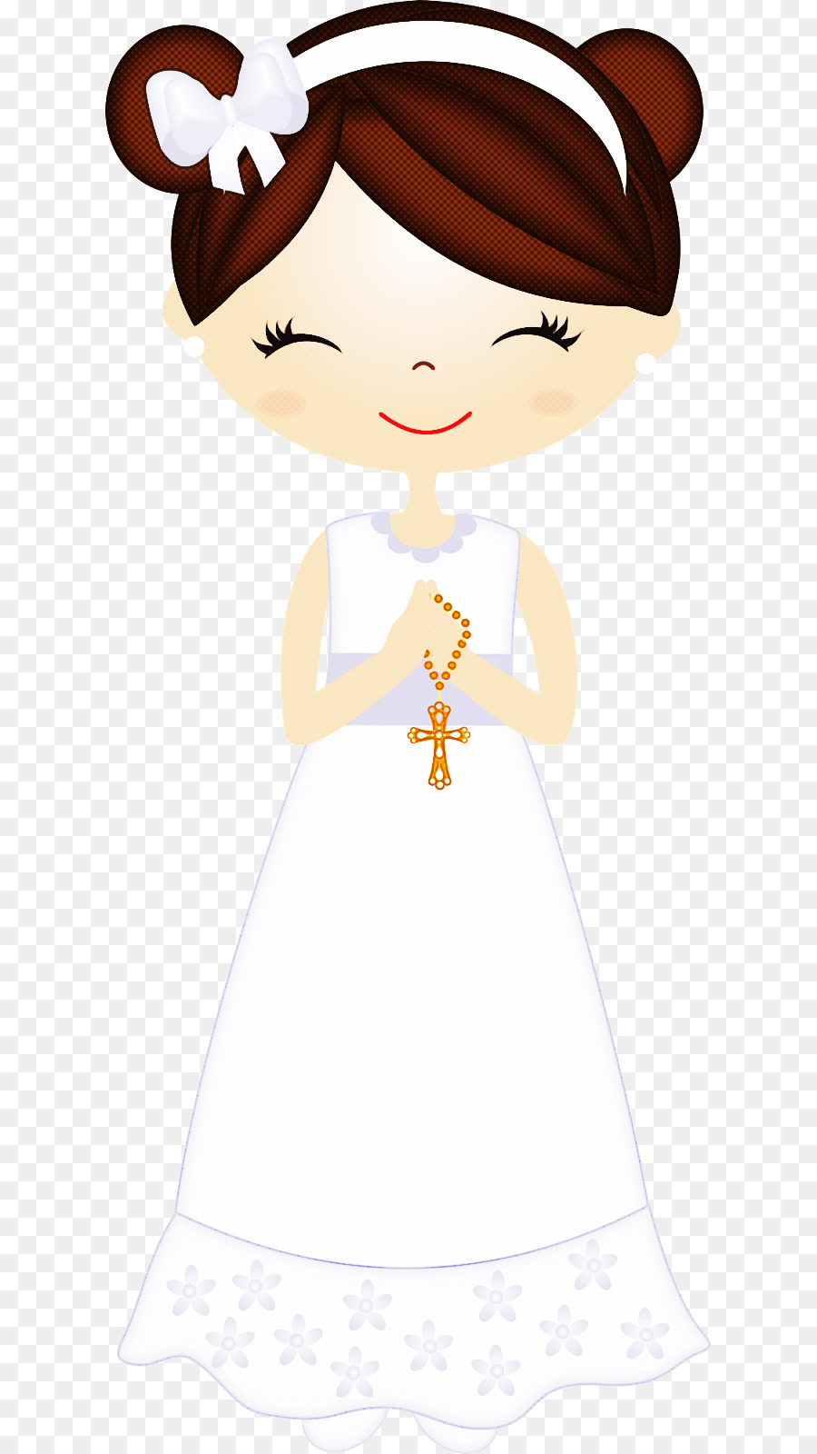 Chica Con Vestido Blanco，Niño PNG