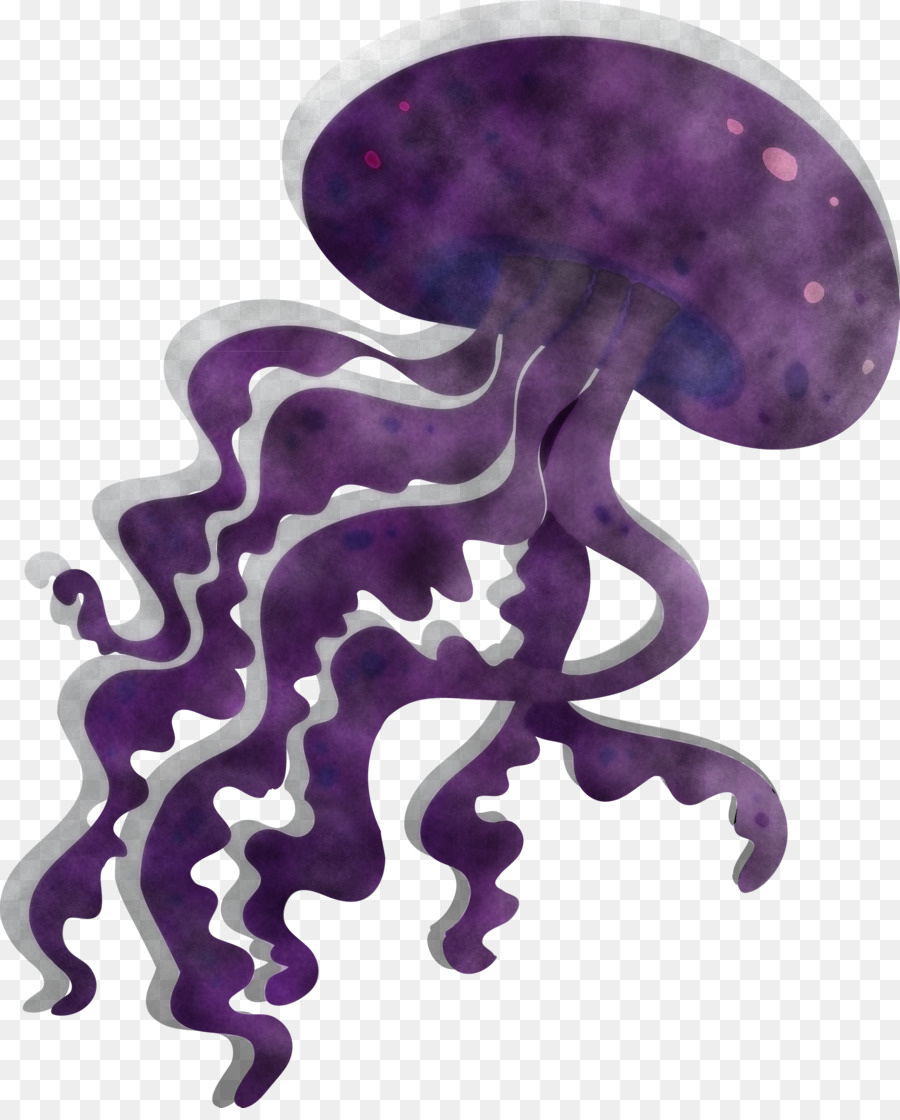 Medusa Morada，Océano PNG