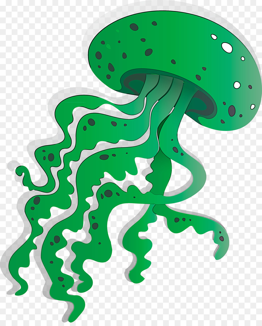 Verde，Pulpo PNG