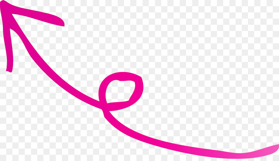 Flecha Curva Rosa，Curvo PNG