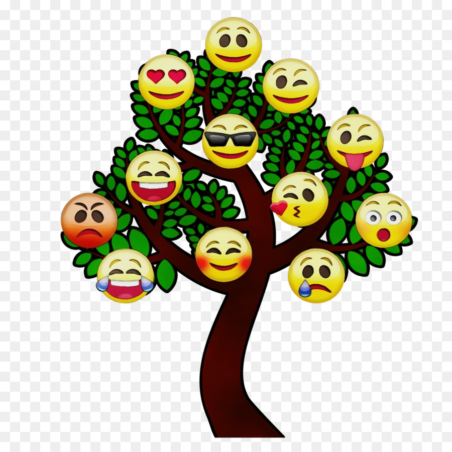 Árbol De Emojis，Emojis PNG