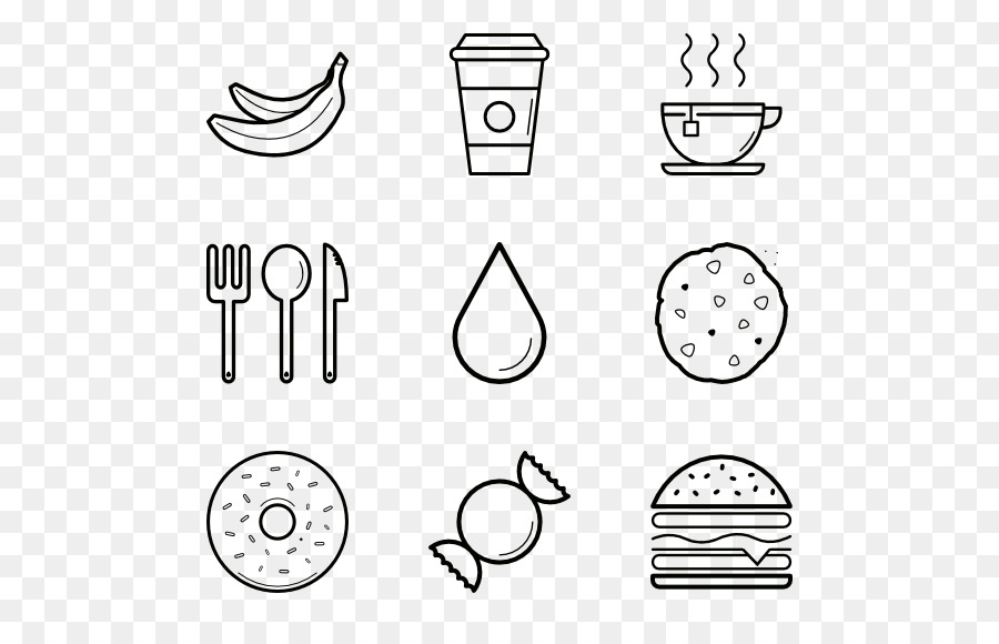 Iconos De Comida，Banana PNG