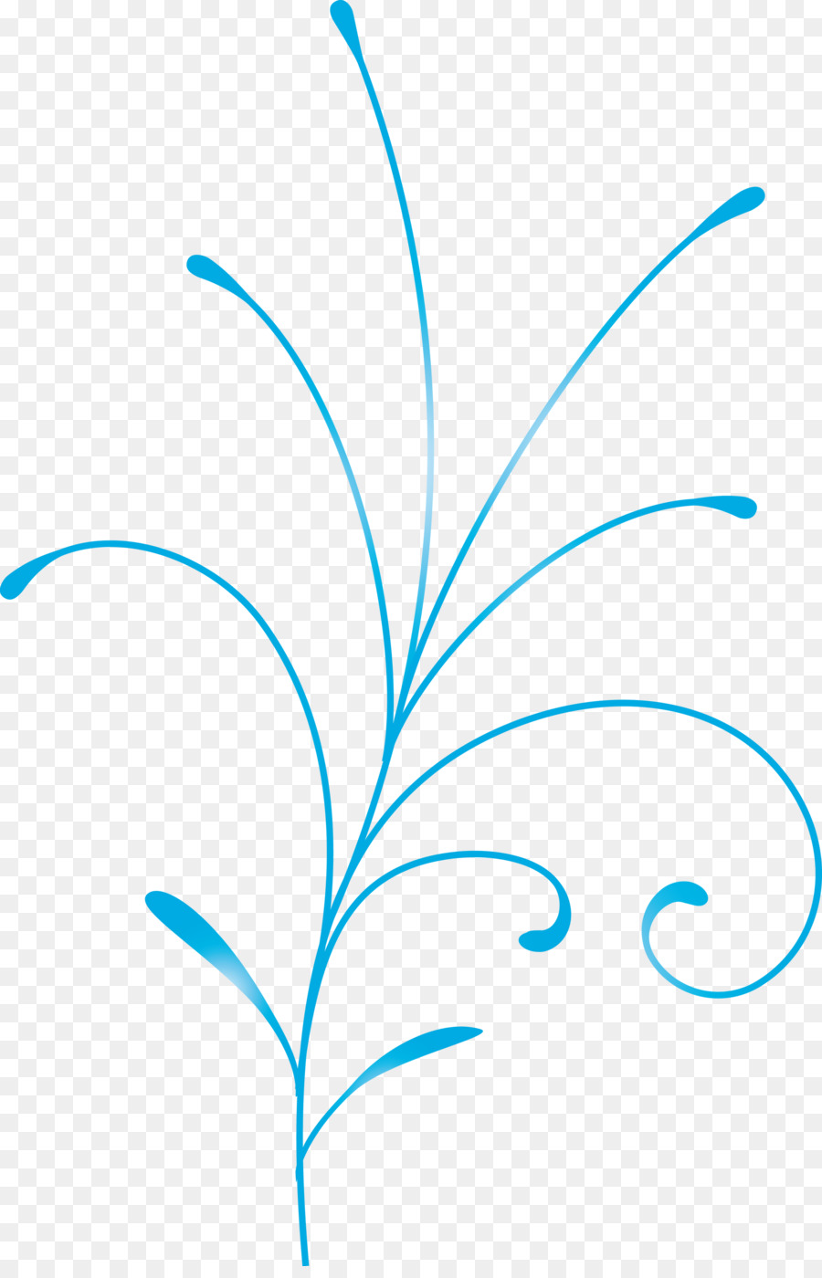 Flor，Azul PNG