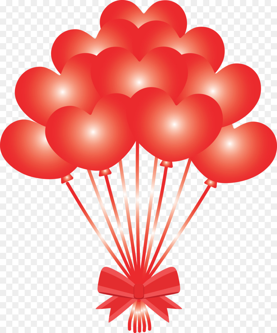 Globos De Corazon，Amar PNG