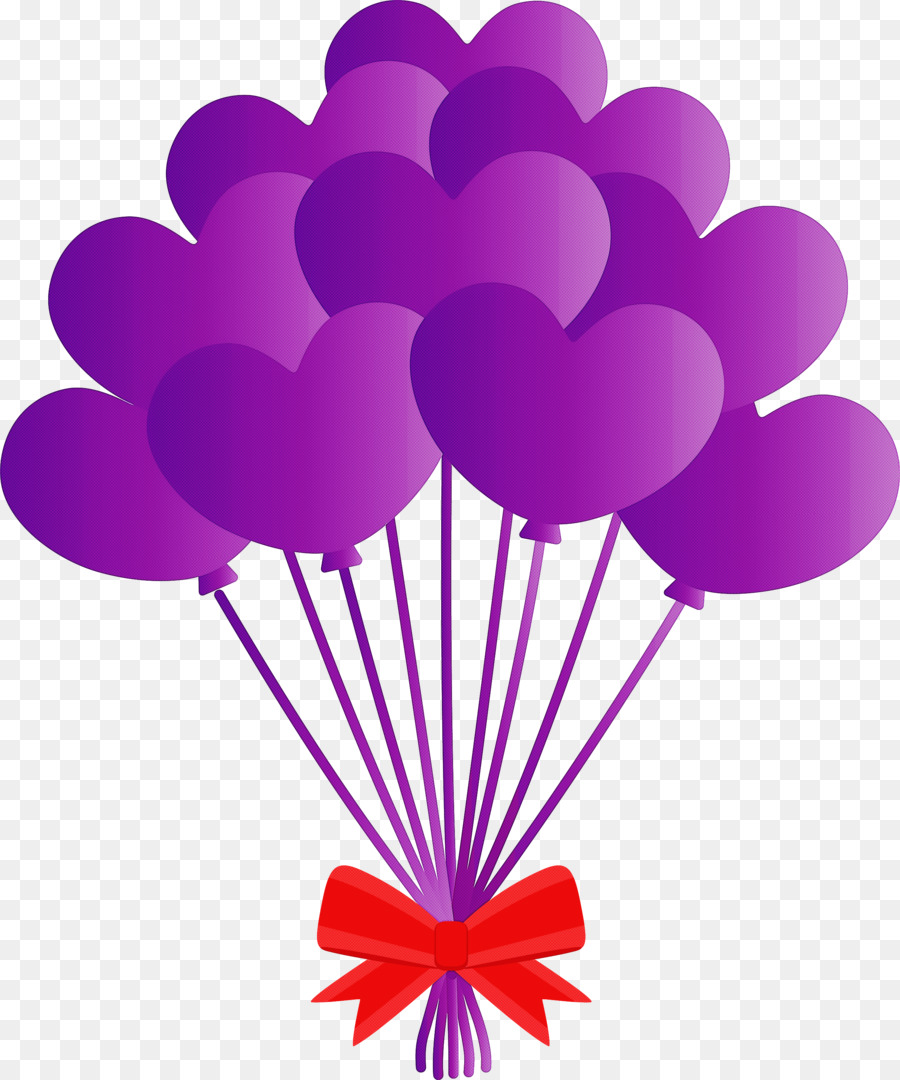 Globos De Corazon，Amar PNG