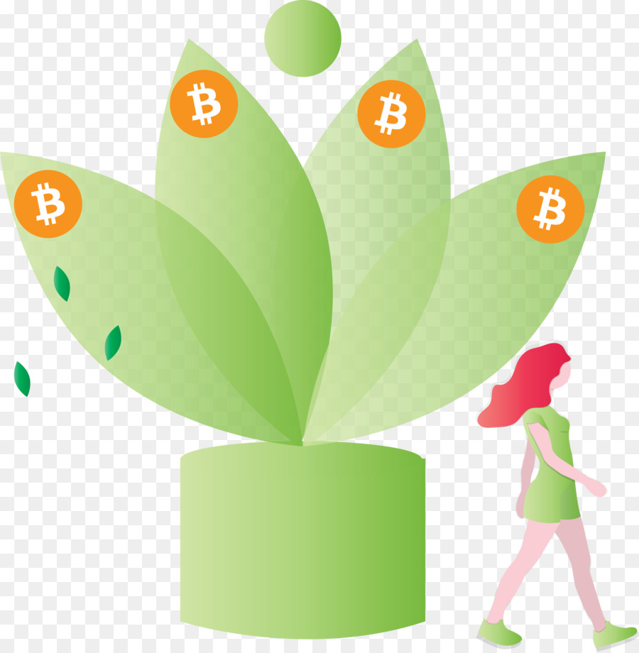 Planta Bitcoin，Criptomoneda PNG