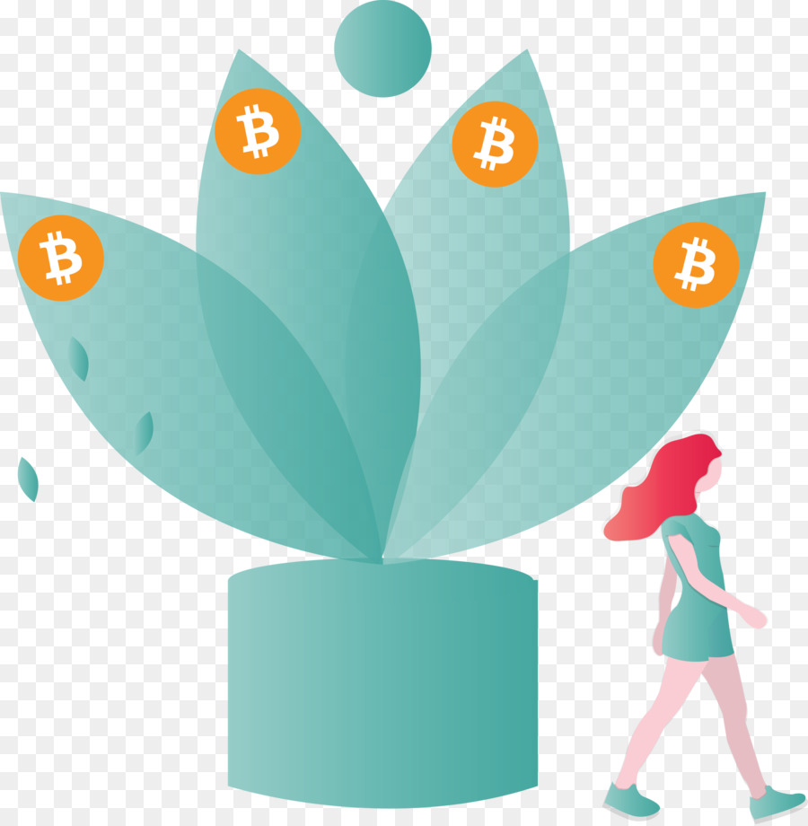 Planta Bitcoin，Criptomoneda PNG