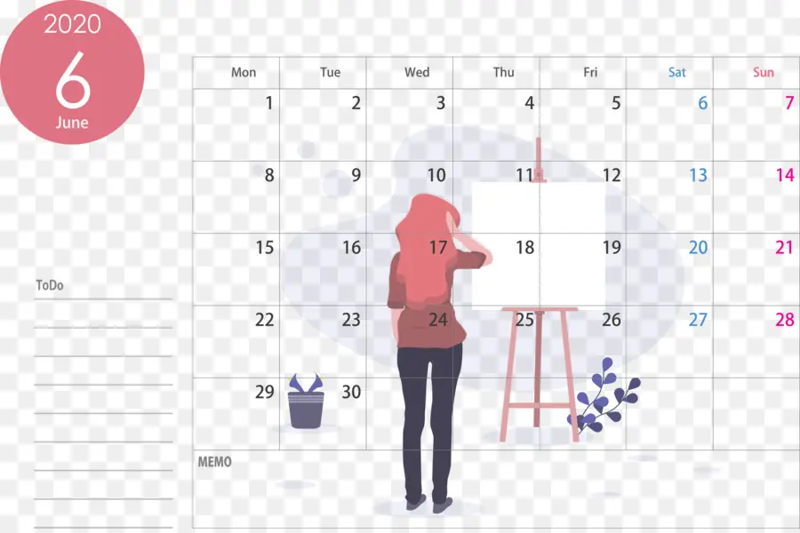 Calendario De Junio，Mes PNG