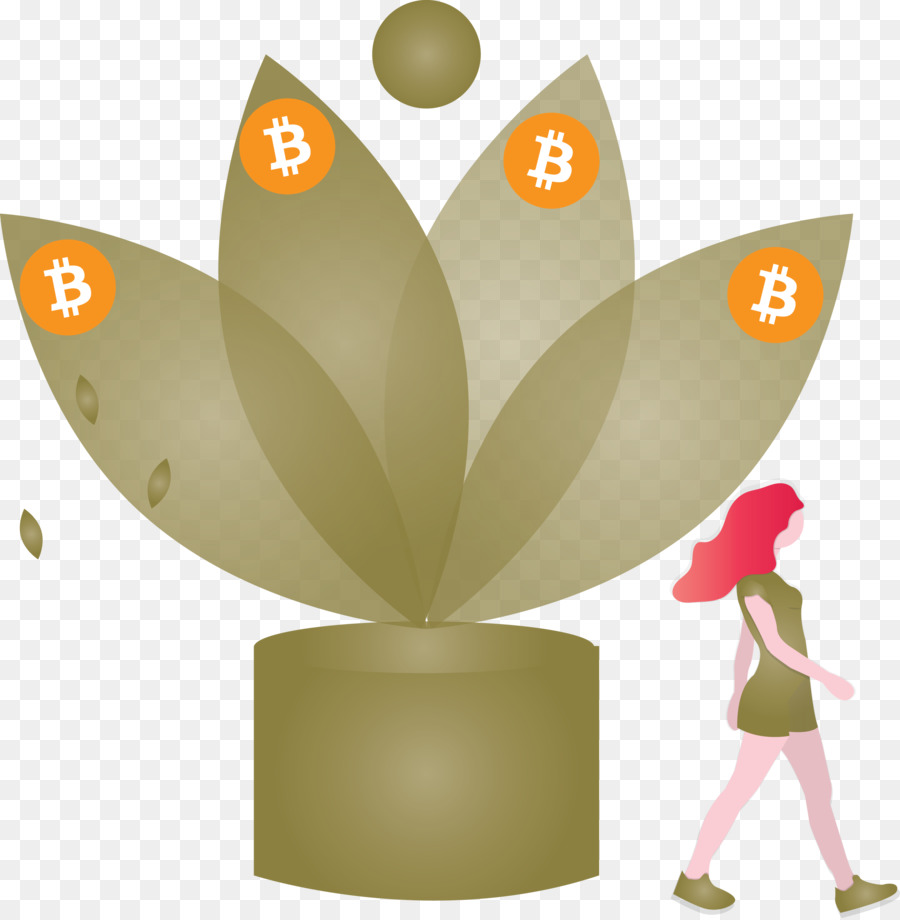 Planta Bitcoin，Criptomoneda PNG