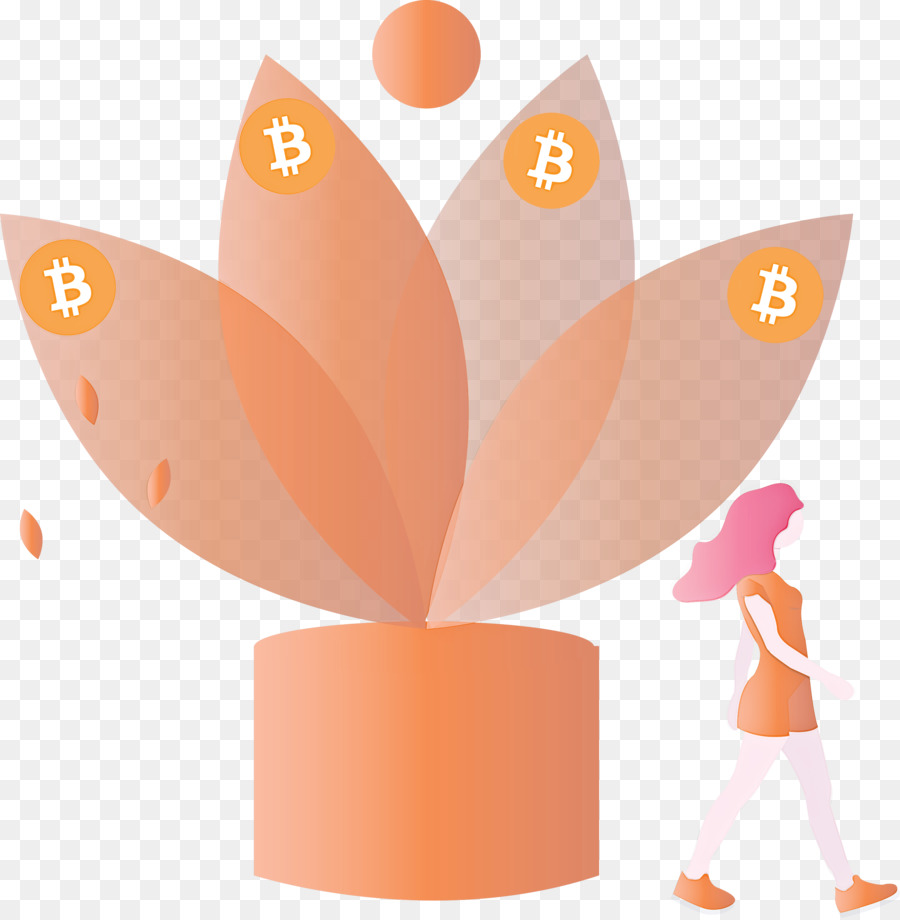 Planta Bitcoin，Criptomoneda PNG